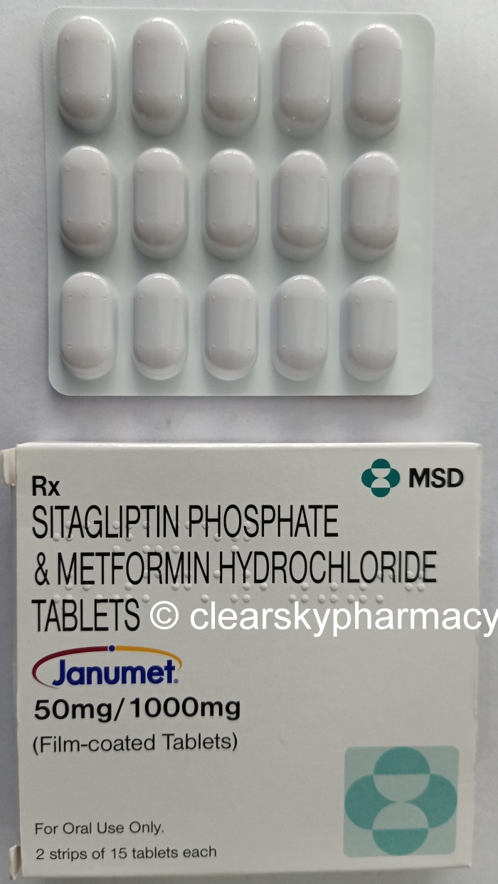 Janumet 50500 Mg And 501000 Mg Sitagliptin Phosphate And Metformin Hydrochloride Tablets 8055